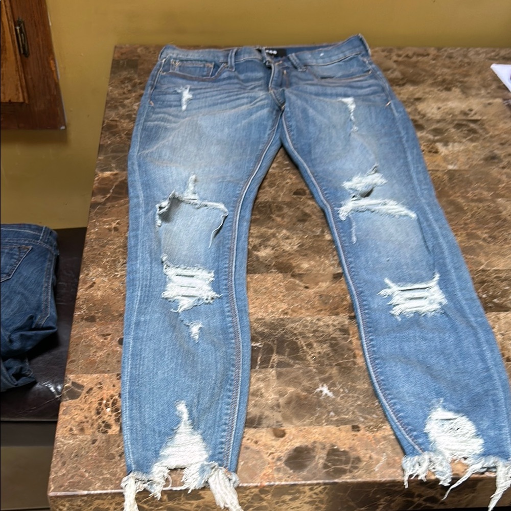 Express Denim Ripped Jeans